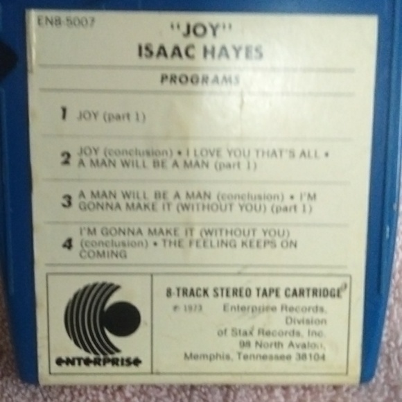 Vintage 8 track tape Isaac Hayes. - Picture 2 of 3
